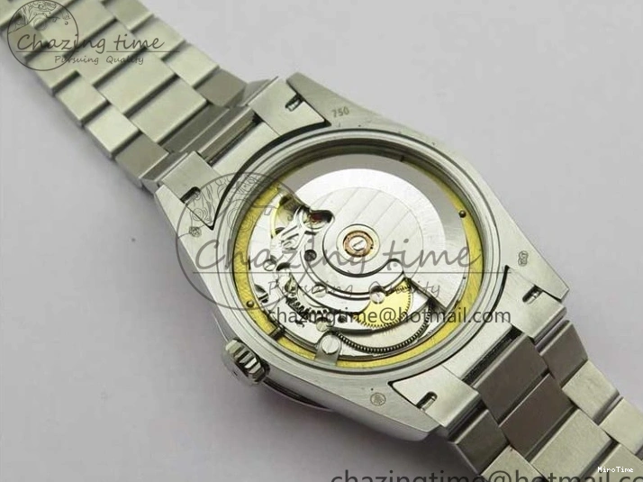 MiroTime 0128 Day-Date 36mm 128239 SS Crystal BP Best Edition White MOP Crystal Marker Dial on SS President Bracelet A MoistureWicking 2682